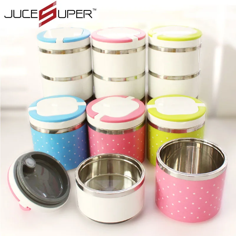 Children Stainless Steel PP Bento Lunch Box Food Container Handle Lunch Box Dinnerware Sets Kitchen Tools