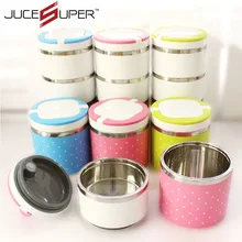Kinder Edelstahl + PP Bento Lunchbox Lebensmittelbehälter Griff Lunch Box Geschirr Sets Kitchen Tools