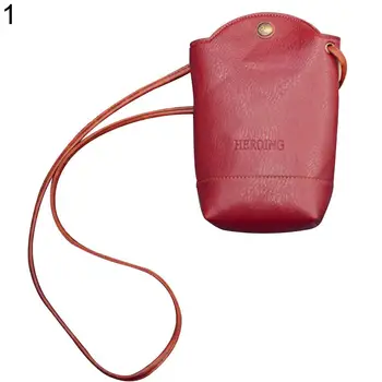 

Lady Mini Faux Leather CrossBody Shoulder Bag Purse Bucket Phone Bag Gift
