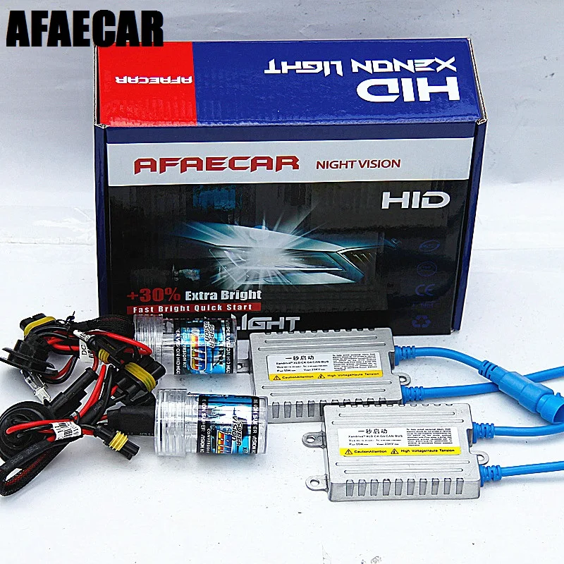 AFAECAR 55W 4300k 6000k 8000k H1 H3 H7 H11 9005 9006 881 HID kit for car