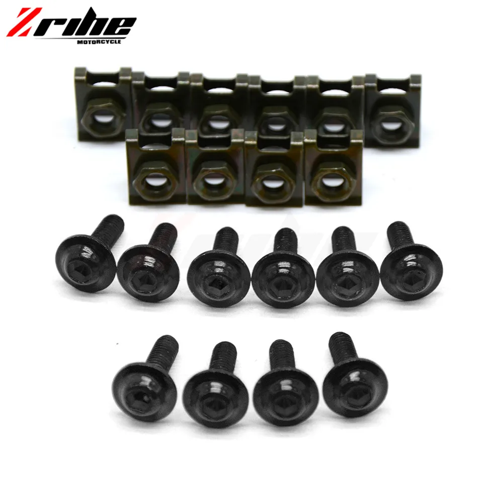 accesorios coloridos para motocicleta juego de tornillos universales para carenado Juego de tornillos de carenado port/átil