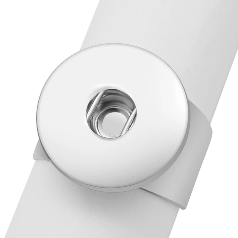 New JZ0031 Simple Silver plated Wide snap rings fit 18MM snap buttons DIY fittings wholesale