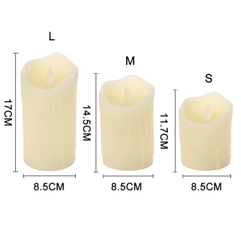 

Flameless LED Candle Night Light Battery Powered Home Decoration Lamp for Christmas Party Wedding TN99