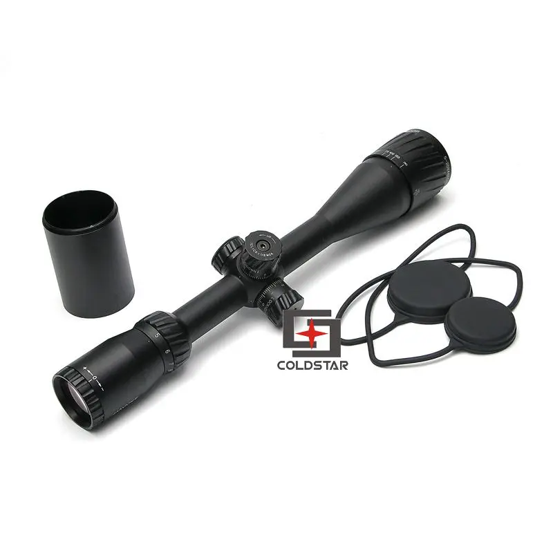 

2.5-10X40 AOIR Hunting Red & Green & Blue Illuminated Reticle Fiber Sight Gun Rifle Scope Tactical Optical Sniper Riflescope