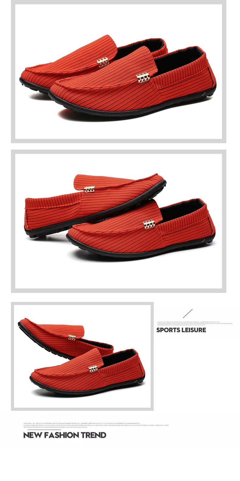 Brand Fashion Shoes Men Casual Fabric Trending Man Leisure Loafers High Top Breathable Male Slip On Boat Drive Canvas (14)