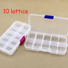 2016 white high strength 13X 6 * 2cm plastic track box 10 box bait fishing tackle box