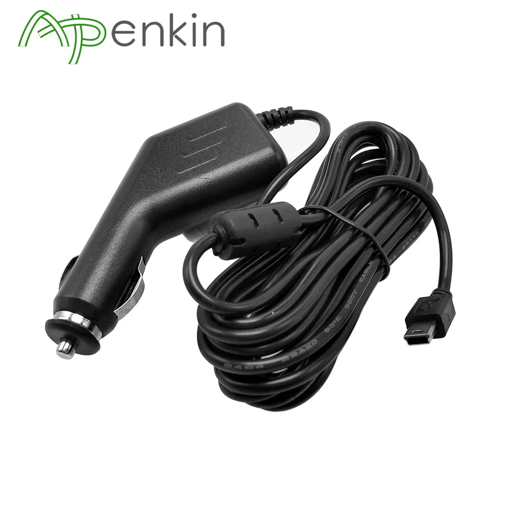 

Universal Mini USB Port Car Charger 3.5M Length 5V 1.5A Car Adapter Travel Power Supplier For Mini Port Car DVR Vehicle Charging
