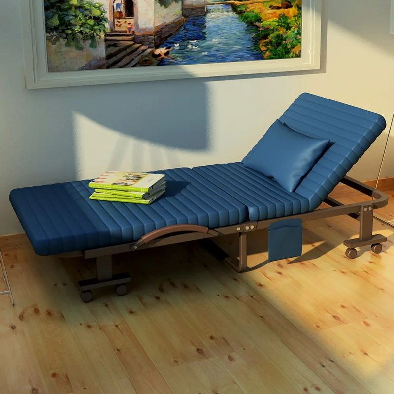 High quality folding bed single bed double bed siesta nap office 1.2 meters a simple portable camp bed High quality folding bed single bed double bed siesta nap office 1.2 meters a simple portable camp bed
