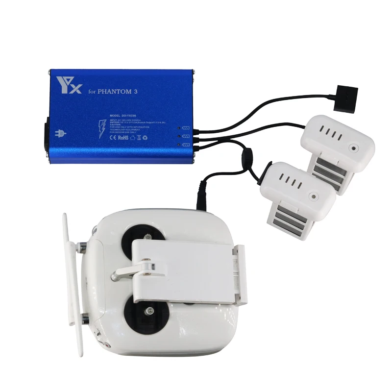 

Phantom 3 Battery Charger for DJI Flight Battery Charger Remote Contraller 3 Batteries Parallel Charging Hub for 3A/3P/3SE/3S