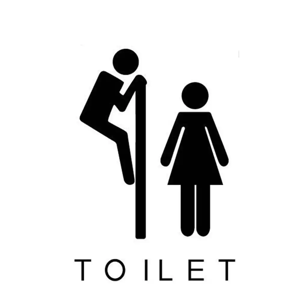 Garciakia Funny Toilet Entrance Sign Decal Vinyl Sticker For Shop Office Home Cafe Hotel Toilet Bathroom Wall Door Decoration Garciakia Funny Toilet Entrance Sign Decal Vinyl Sticker For Shop Office Home Cafe Hotel Toilet Bathroom Wall Door Decoration