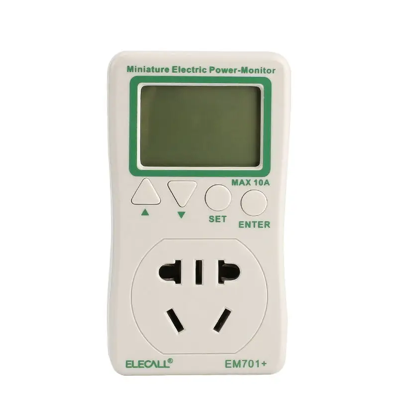 ELECALL EM701 + ЖК цифровой измеритель энергии ватт ампер Частотный монитор мощности