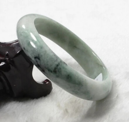 

free shipping 576 " Natural Green Jadeite Jade Gems Bangle Bracelet