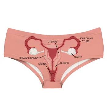 

LEIMOLIS organ funny print sexy hot panties female kawaii Lovely underwear push up briefs women lingerie thongs