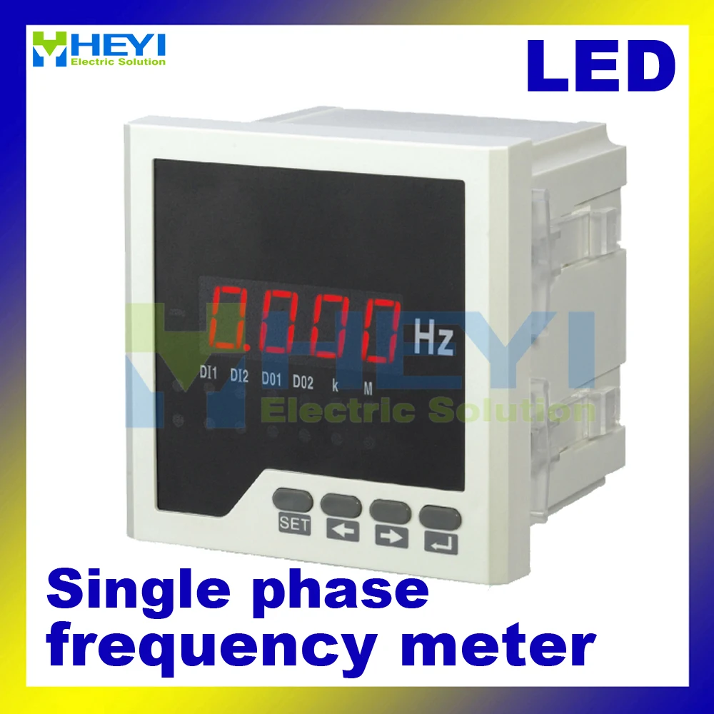 

LED intelligent digital Frequency meter HY-F to measure 0~9999(DC) or 45~65Hz (AC) frequency counter meter