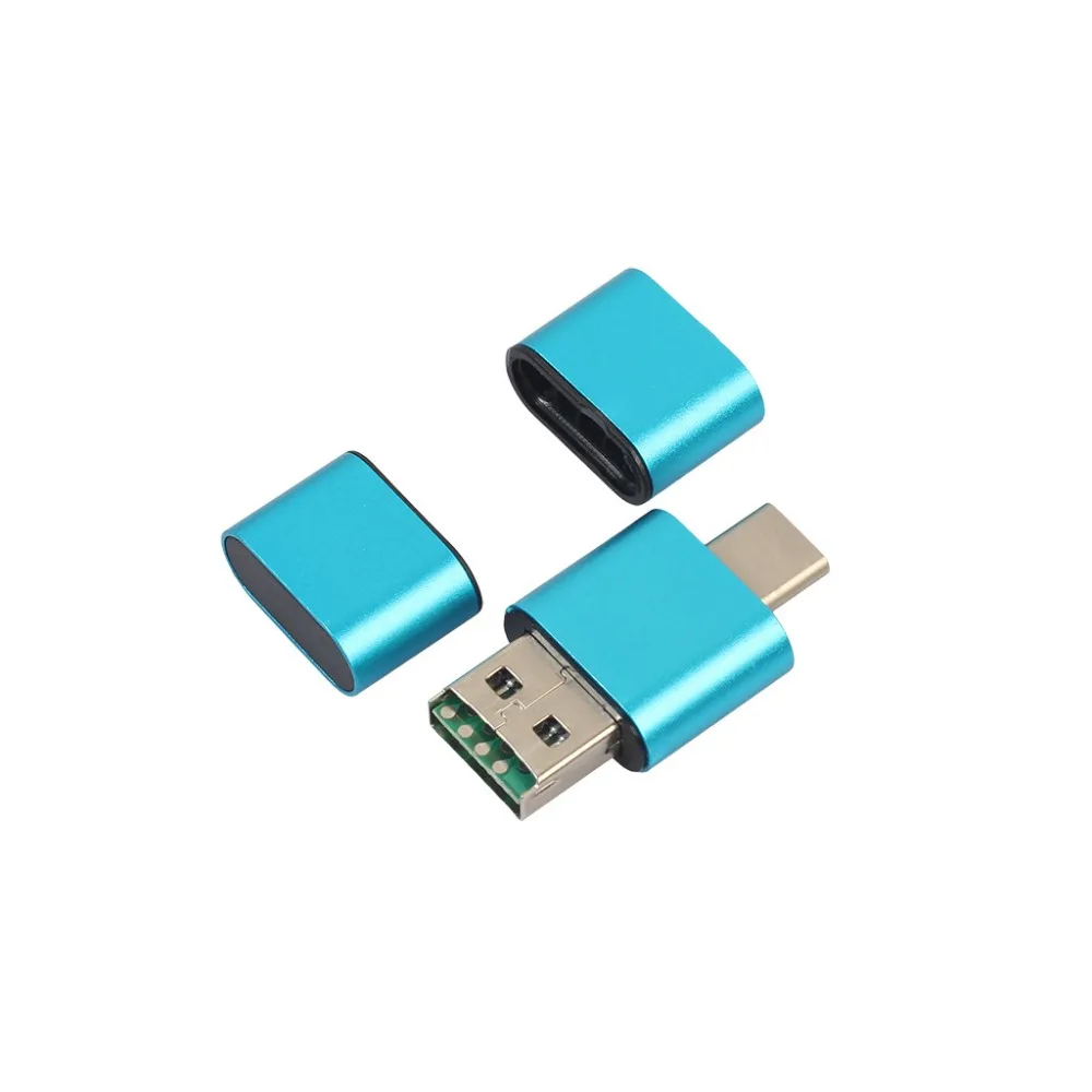 OTG Тип C к USB 2,0 Micro SD TF Card Reader Адаптер для Android телефон 4,3