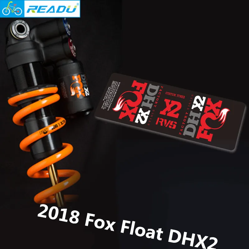 

Bike Frame Rear Shock Decals 2018 Fox Float DHX2 Mountian Bicycle Rear Shock Absorber Stickers