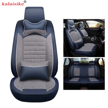 

kalaisike universal Leather plus Flax car seat covers for Chrysler all models 300C PT Cruiser 300 300S Sebring auto accessories