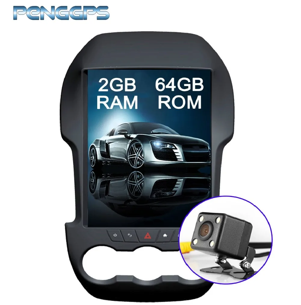 

12.1" Android 6.0 Car GPS Navigation DVD Player for Ford Ranger 2011-2016 IPS Screen 2 Din Tesla Style 1080P Video 1024*600 Unit