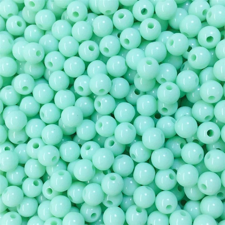 13  Multicolor Round Beads Diy Hand Made Beaded Bracelet Necklace Jewelry Making Candy Color Loose Beads Diy Clothing Accessories