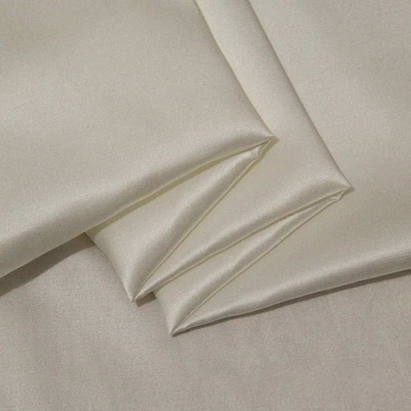 Шелковая атласная ткань шелк тутового шелкопряда белый цвет 19 мм до 40 мм 1 м для тестирования образцов