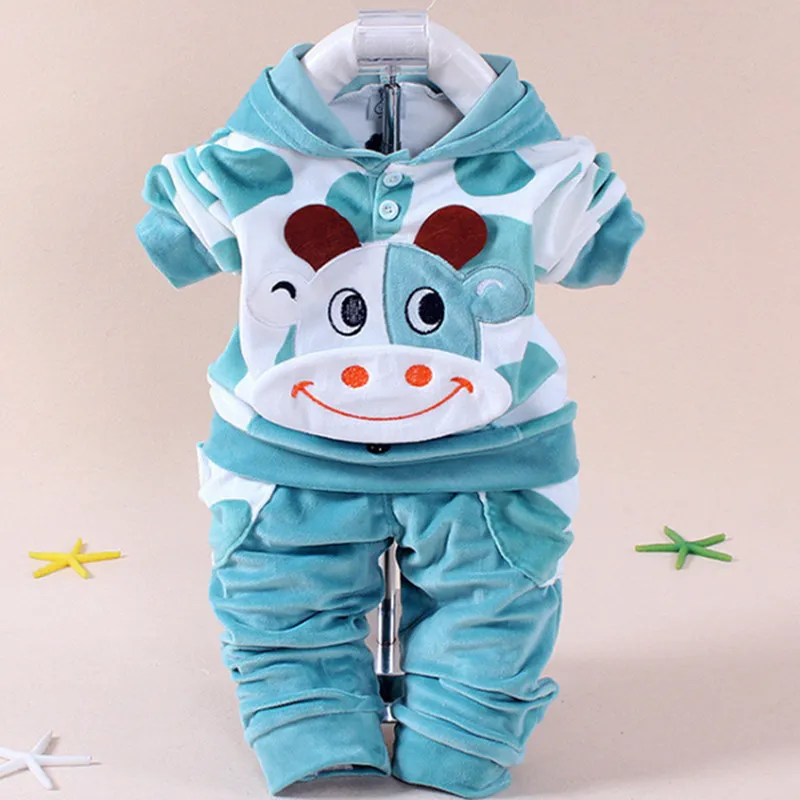 

New 2018 Baby Clothing Set Cartoon Kids Apparel Boys Girls Children Hoodies And Pant Children's Clothing Sets For Autumn 6M-3T