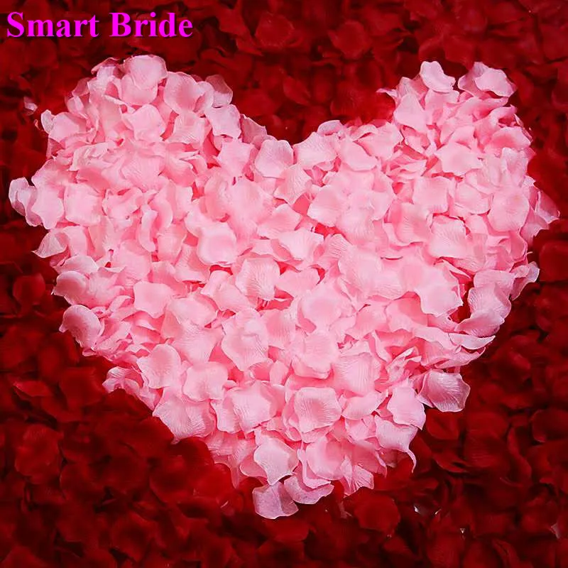 Свадьбы лепестки роз красный фиолетовый розовый Романтическая свадьба вечерние аксессуары для украшения шелковая искусственная роза