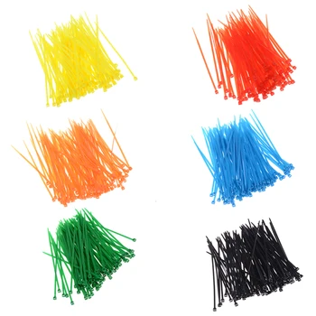 

New Arrive 100Pcs/pack Plastic Nylon Cable Ties,Wire Zip Tie Wholesale Colorful Factory Standard Self-locking