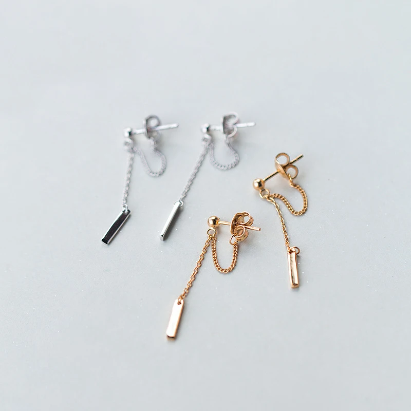 MloveAcc, элегантные, 925 пробы, серебряная цепочка, серьги с кисточками для женщин, модные, S925 Серебряные серьги-капли