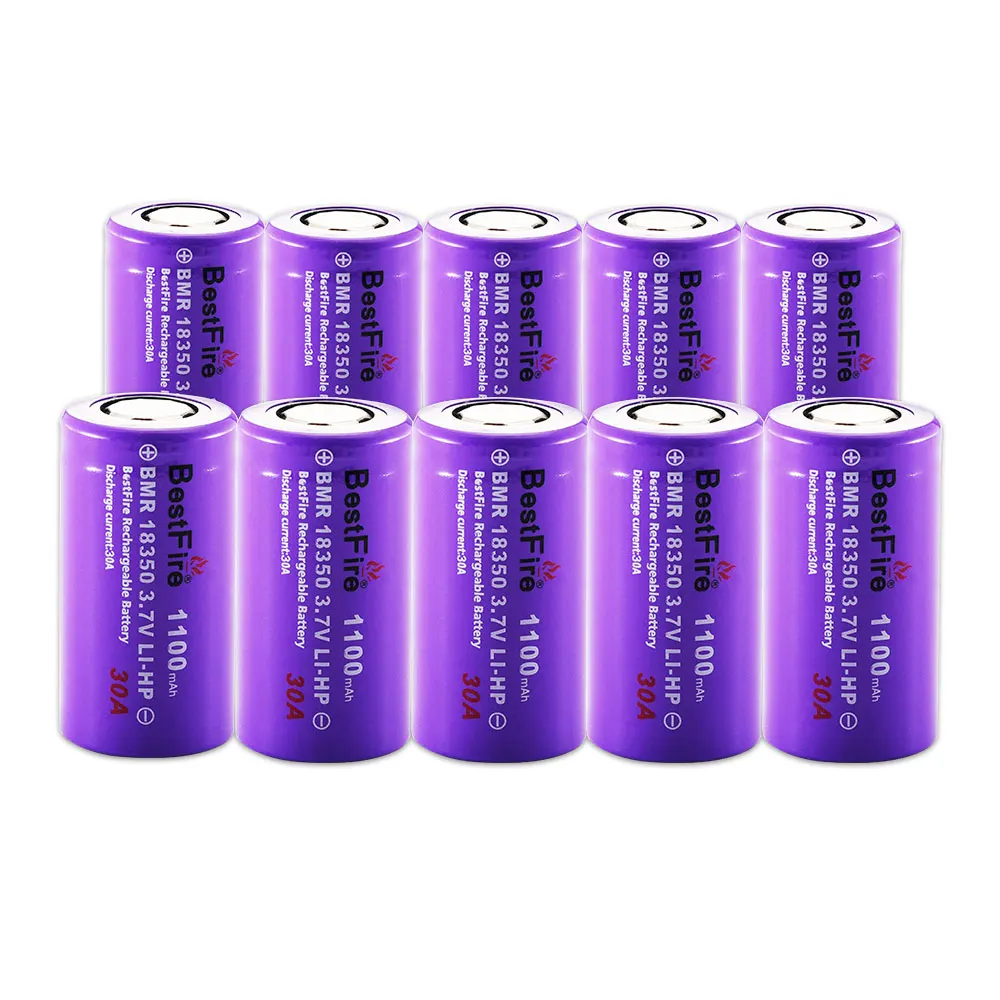 18350 батарея 1100mAh 30A 3 7 V литий ионная аккумуляторная для Kamry K1000 E Pipe фонарик