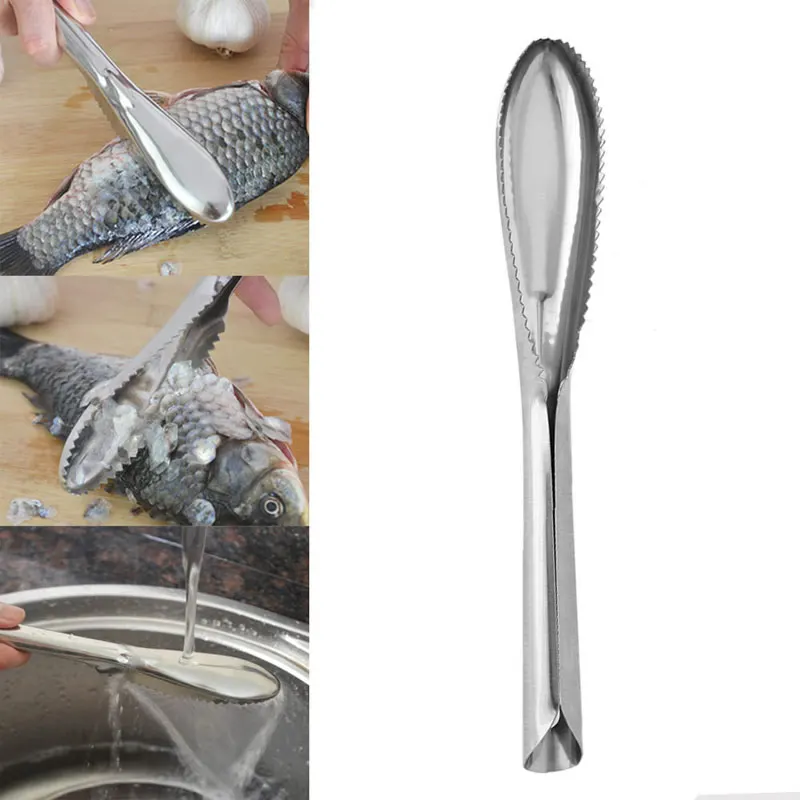 Рыболовные инструменты из нержавеющей стали для удаления рыбьей чешуи, очиститель, скребок, кухонный инструмент для очистки початков кукурузы