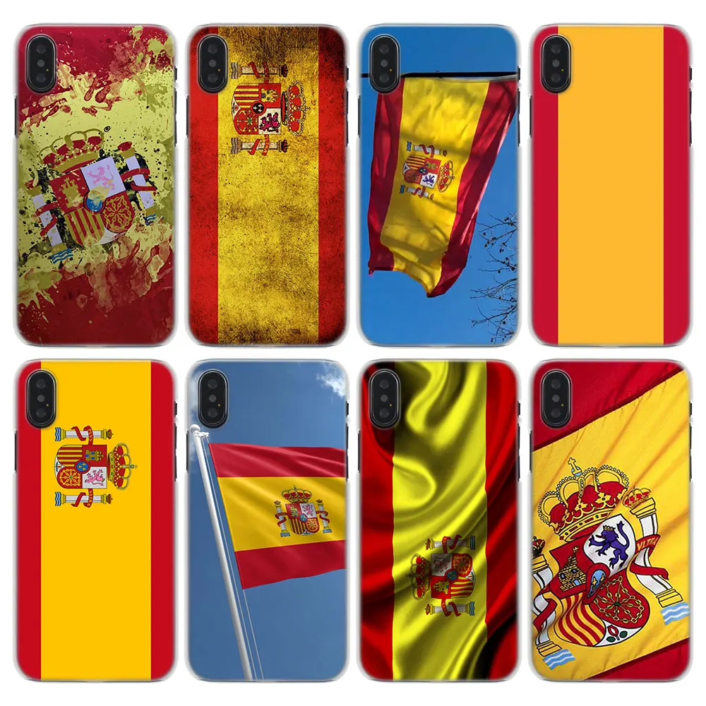 Buy Spanish Spain Flag Pattern Transparent hard Phone