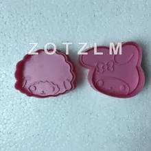 2 шт./компл. мультяшный кролик и овца в форме пластиковое печенье сэндвич ножи для тортов хлеб кухонные инструменты TXS007