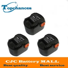3PCS High Quality Power Tool Battery 12V 2000mAh Ni-CD For AEG B1214G,B1215R,B1220R,M1230R,BS12G,BS12X,BSB12G,BSB12STX,BSS12RW