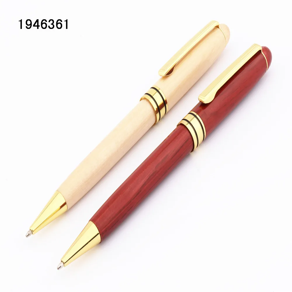 

Luxury gift pen 521 Red wood white Business office Ballpoint pen school Student stationery