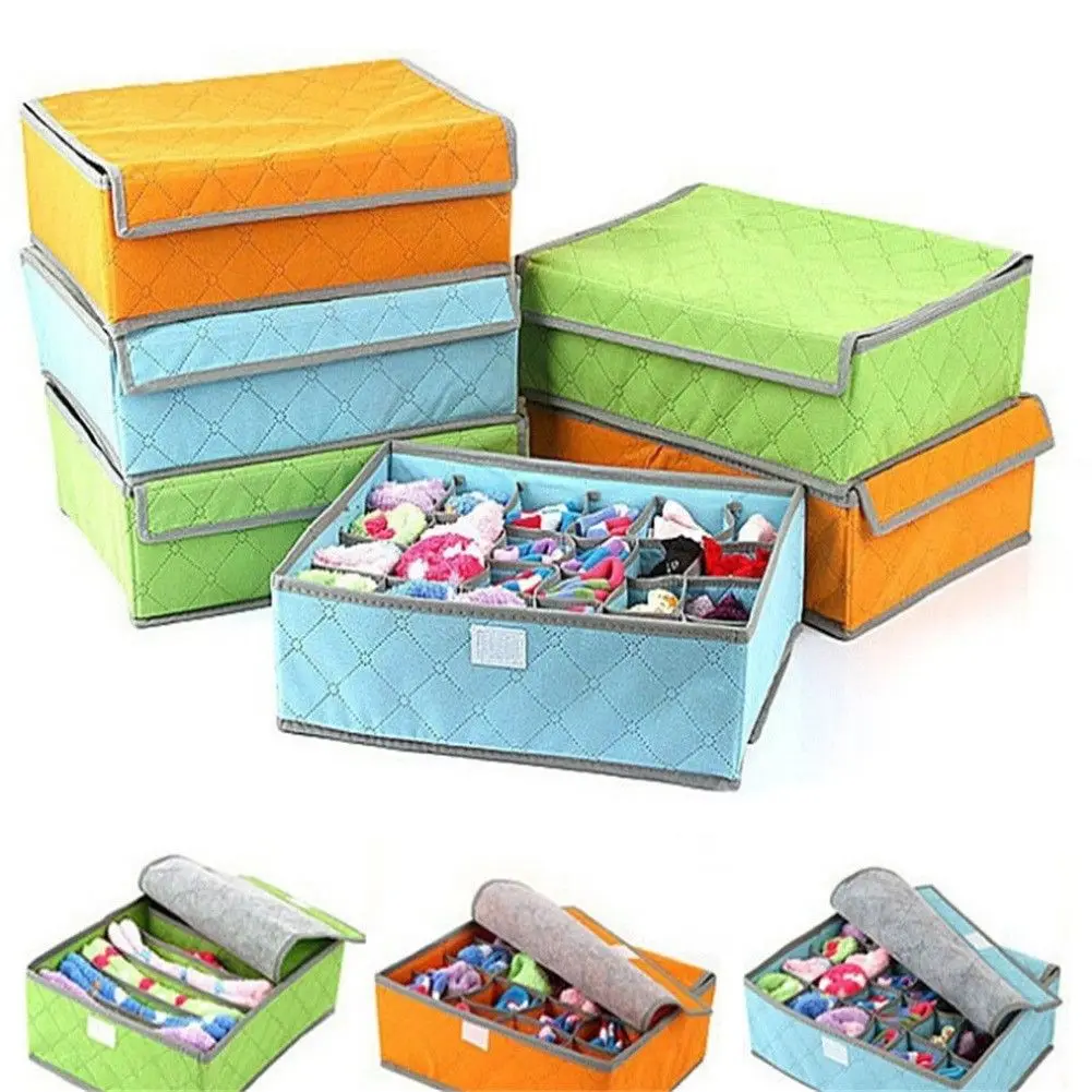 

Closet Organizer Tie Bra Socks Drawer Cosmetic Container Divider Storage Boxes