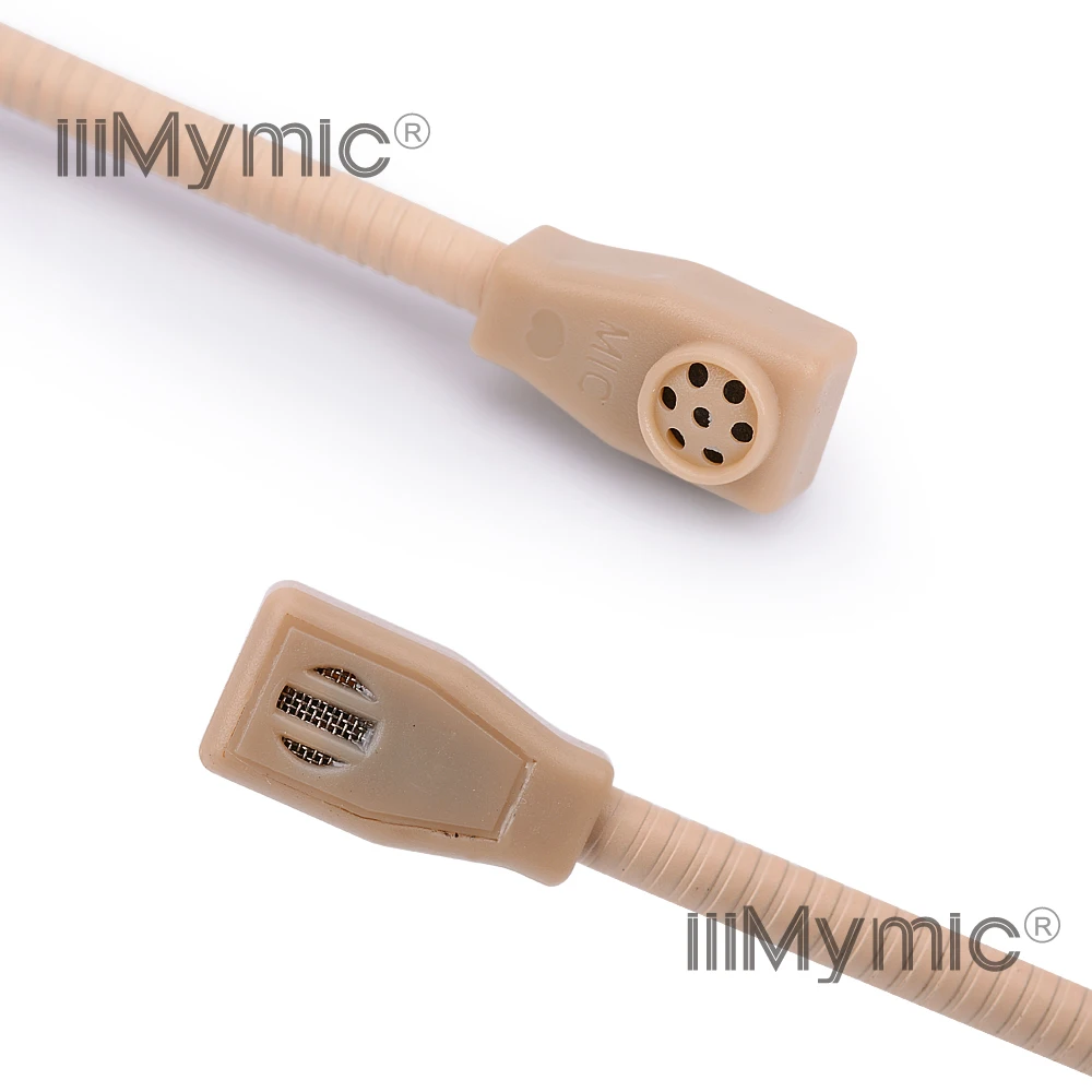 IiiMymic H-81S9-4 Pro бежевый конденсаторный микрофон гарнитуры для Shure беспроводной корпус-пакет передатчик Мини 4pin XLR разъем TA4F