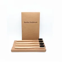 4 шт красочные щетинки головы бамбуковая зубная щетка окружающей среды деревянная Радуга бамбуковая зубная щетка уход за полостью рта мягкая щетина