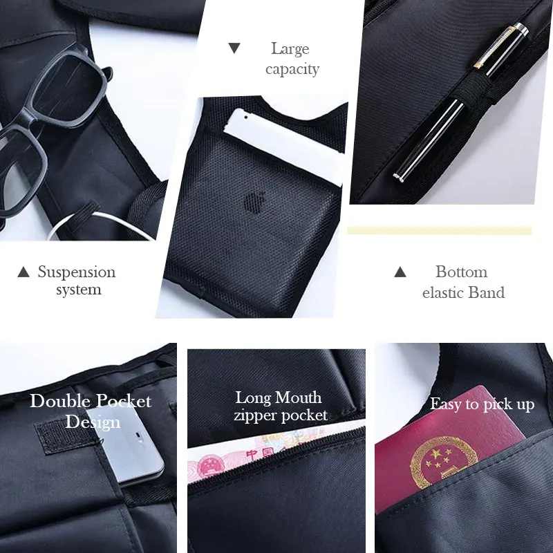 DINIWELL Travel Anti-Theft Safety Hidden Underarm Holster Shoulder Bag Sport Storage Bag For Passport Coin Key Pen Phone Pad