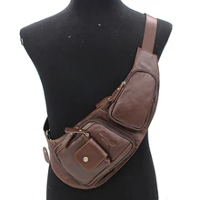 Натуральная кожа заграничного паспорта для верховой езды один рюкзак мотоцикла Высокое качество плеча Для мужчин слинг-рюкзак сумка