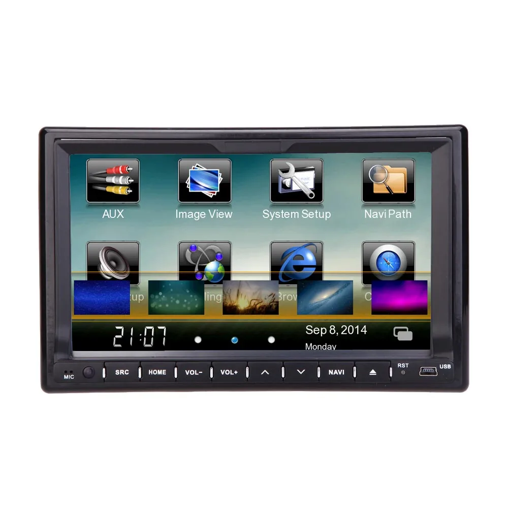 Clearance Universal Double 2 Din Car DVD player GPS Navigation in Dash 7