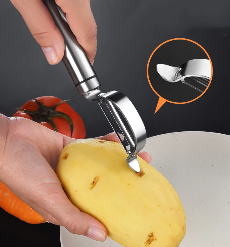 MeowKa 304 stainless steel peeler Apple melon planer multi-functional peeling potato peel