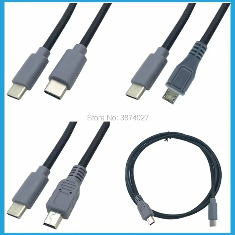

TYPE-C to TYPE-C LeTV Type-C & Micro USB & MINI USB phone charging line OTG adapter cable 25CM/1M