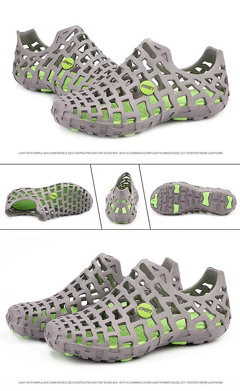 1 (65)Hollow Wading Shoes Breathable Aqua Shoes Beach Sandals Adult Slippers Sport Upstream Shoes Women Diving Socks 