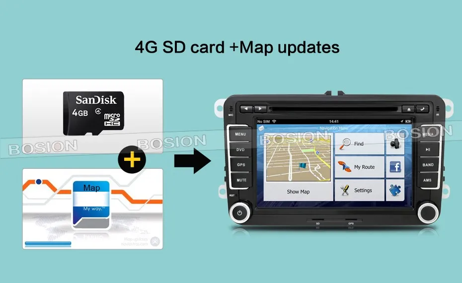 Top 2din 7"screen Built-in GPS Car DVD with GPS Navigation for VW JETTA PASSAT/B6/CC GOLF 5/6 POLO Touran Tiguan Caddy 23