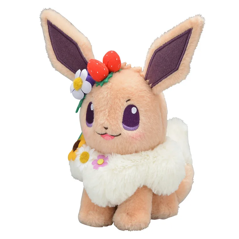 pokemon 2019 Easter Garden Party Plush Doll Eevee Kawaii 18cm new