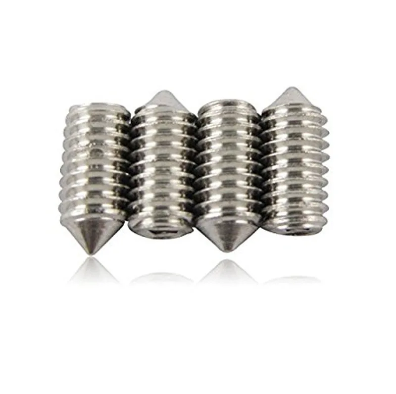 M4 304 Stainless steel Set Screw Cone Point, HEX Socket GRUB in Screws