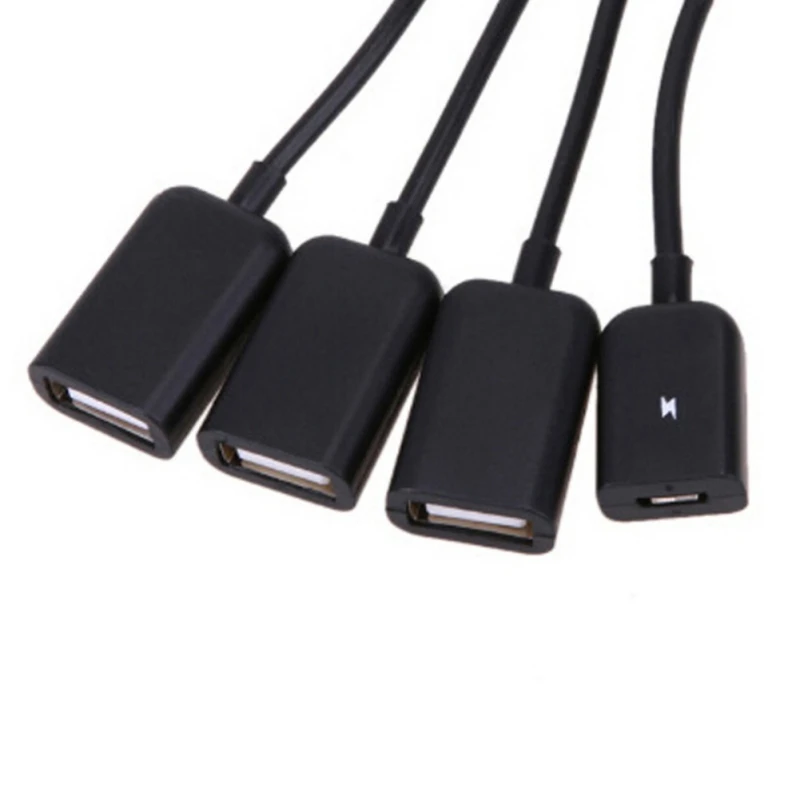 4 в 1 Тип-C на Micro USB OTG HUB с Питание OTG Тип C концентратора Многофункциональный usb-концентратор с зарядки Кабели