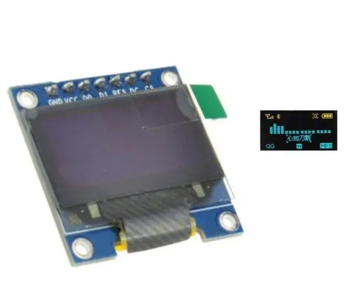 0 96 дюймовый IIC SPI 3 5V серийный 128X64 OLED ЖК дисплей светодиодный модуль синий