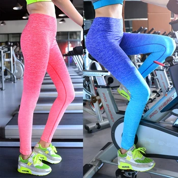 

2016 Newest Design Women Pants Elastic Compression Leggings Fitness Trousers Dry Quick Leggings Mujer