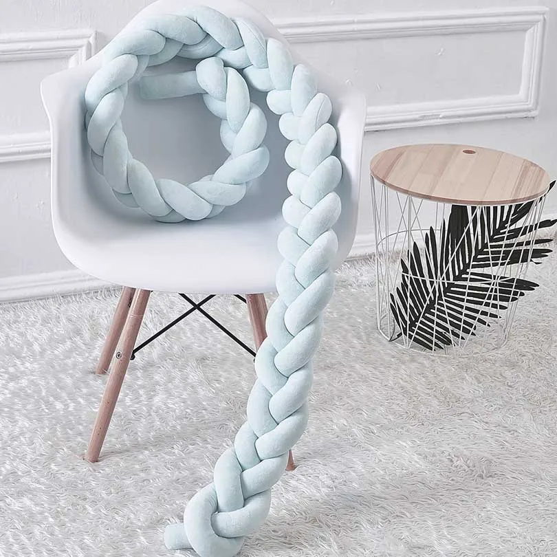 100 см Плетеный Длинные гибкие узлом творческий подушки детские Nordic стиль простой твист Детская комната украшения